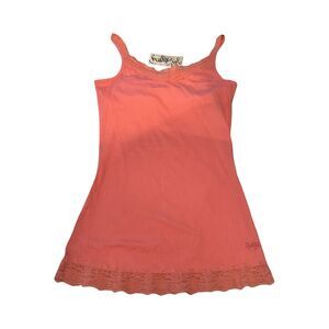 Cruel Girl Woman’s Small Pink y2k Lace‎ Trim Layering Tank Top Cami Nwt